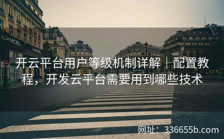 开云平台用户等级机制详解｜配置教程，开发云平台需要用到哪些技术